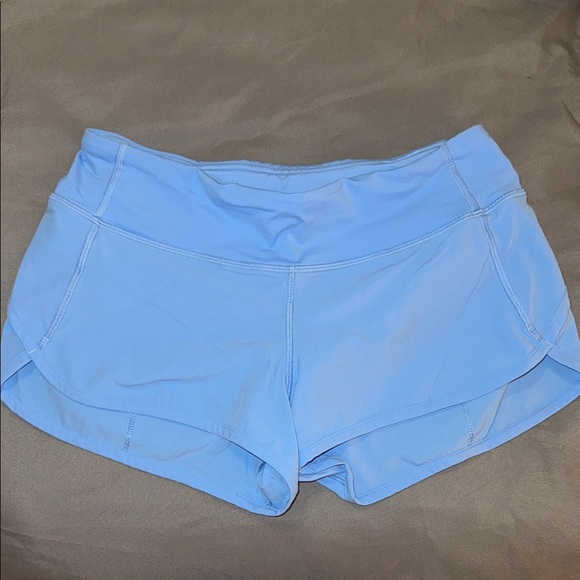 lululemon athletica Sky Blue Athletic Shorts - Picture 1 of 4